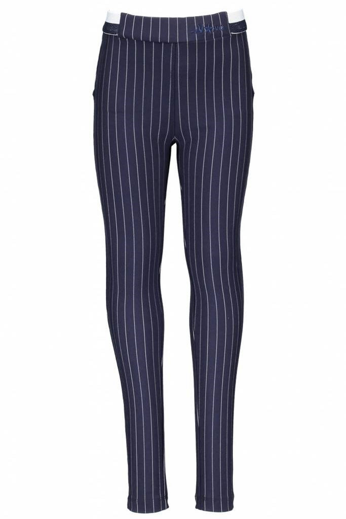 Navy and white striped sales trousers